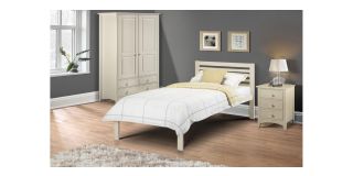 Slocum Bed - Stone White - Stone White Lacquer - Lacquered LVL with Veneers