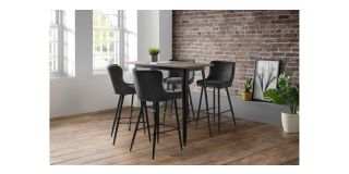 Luxe Bar Stool - Grey - Grey Velvet