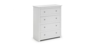 Radley 4 Drawer Chest - White - Surf White Lacquer