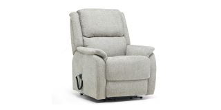 Beige Fabric Lift And Rise Electric Recliner Armchair