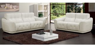 Ghibli White Leather 3 + 2 Sofa Set Newtrend Available In A Range Of Leathers And Colours 10 Yr Frame 10 Yr Pocket Sprung 5 Yr Foam Warranty