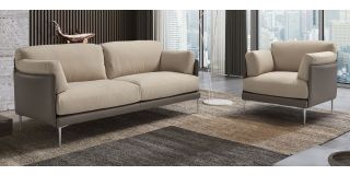 Hirondelle 3 + 1 Fabric Sofa Set With Chrome Legs Newtrend Available In A Range Of Leathers And Colours 10 Yr Frame 10 Yr Pocket Sprung 5 Yr Foam Warranty