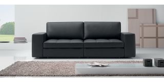 Panther Black Leather 3 + 2 Sofa Set Newtrend Available In A Range Of Leathers And Colours 10 Yr Frame 10 Yr Pocket Sprung 5 Yr Foam Warranty