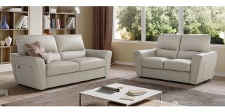 Capri Ivory Leather 3 + 2 Sofa Set Newtrend Available In A Range Of Leathers And Colours 10 Yr Frame 10 Yr Pocket Sprung 5 Yr Foam Warranty