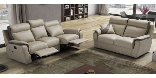 Device Cream Leather 3 + 2 Sofa Set Electric Recliner Newtrend Available In A Range Of Leathers And Colours 10 Yr Frame 10 Yr Pocket Sprung 5 Yr Foam Warranty