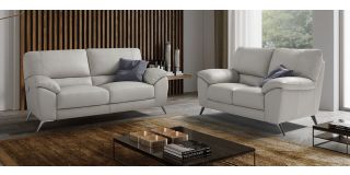 Envy Ivory Leather 3 + 2 Sofa Set With Chrome Legs Newtrend Available In A Range Of Leathers And Colours 10 Yr Frame 10 Yr Pocket Sprung 5 Yr Foam Warranty