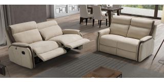 Fox Cream Fabric 3 + 2 Sofa Set Electric Recliner Newtrend Available In A Range Of Leathers And Colours 10 Yr Frame 10 Yr Pocket Sprung 5 Yr Foam Warranty