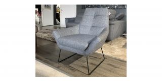 Syra Grey Fabric Armchair