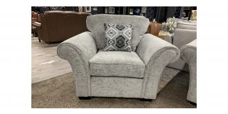 Chicago Grey Fabric Armchair With Wooden Legs Other Colours And Models Available (See Images)