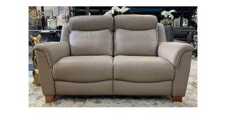 Manhattan Cappuccino Semi-Aniline Leather 2 + 1 + 1 Sofa Set With Wooden Legs - High Street Store Cancellation 50312