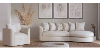Vicky Cream Scatter Back Fabric 2str With Open End And Armchair Other Combinations And Fabrics Also Available