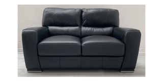 Lucca Black Regular Leather Sofa Sisi Italia Semi-Aniline With Wooden Legs High Street Furniture Store Cancellation 50550