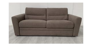 Amalfi Brown Large Fabric Sofa Bed Sisi Italia Ex-Display Showroom Model 50657