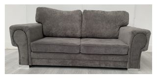 Verona Grey Large Fabric Sofa Ex-Display Showroom Model 50662