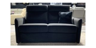 Aimee Black 2 Seater Newtrend Aqua Clean Sofa Bed With Contrast Stitching Available In Other Colours And Leather