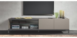 Kali Taupe Two Door Open TV Unit