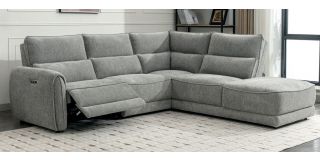 Ellie Grey RHF Electric Corner With USB And USBC Charging Ports