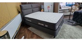 Queen (Double 4FT6 Bed), Full Orthopedic, Pocket Sprung, Hyper Foam, Knitting Fabric With Ottoman Storage Ex-Display Showroom Model