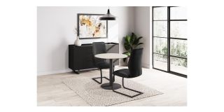Pair Of Alta Dining Chairs Black