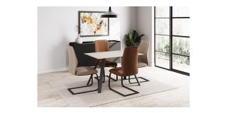 Pair Of Alta Dining Chairs Taupe