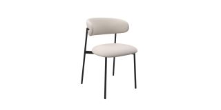 Amalfi Fabric Dining Chair Ivory (Per Pair)