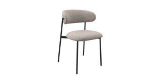 Amalfi Fabric Dining Chair Light Grey (Per Pair)