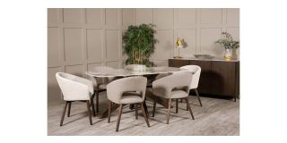 Ariya 1.8m Dining Table Brown