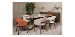 Pair Of Ariya Dining Chairs Rust