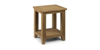 Astoria Lamp Table - Waxed Oak - Solid Oak with Real Oak Veneers