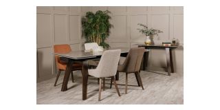Pair Of Axton Dining Chairs Rust