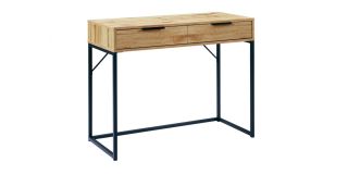 Bali 2 Drawer Dressing Table-Desk - Oak - MDF