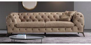 Batal Aniline Leather Sofa Set 3 + 2 Seater Coffee Newtrend, Available for delivery in 8 weeks