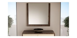 Mirror With Wooden Frame 50588
