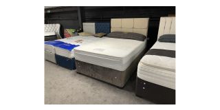 Double 46 Bed With Floor Standing Headboard - Comfort Gel 2000 Pocket Springs With Memory Gel - Few Mattress Marks - Ex-display Showroom Model