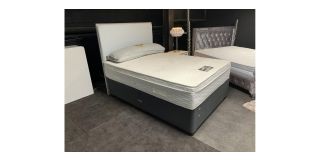 Double 46 Bed With Floor Standing Headboard Ambient 2000 Pocket Springs And Memory Foam Topper - Ex-display Showroom Model