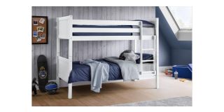 Bella Bunk Bed - White - White Lacquer - Solid Pine with MDF