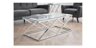 Biarritz Coffee Table - Chrome Plating - Plated Steel