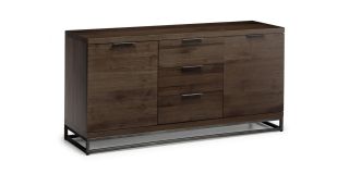 Brooklyn Sideboard - Dark Oak - Dark Oak - Solid Oak with Real Oak Veneers