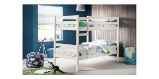 Camden Bunk Bed - Surf White - Surf White Lacquer - Solid Pine with MDF
