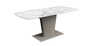 Castello White 1.6m - 2m Ceramic Extending Dining Table