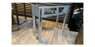 Mirrored And Wood Grey Console Table - Sold As Seen - Ex-display Showroom Product 49235