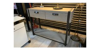 Large Wooden Industrial Chic Console - Sold As Seen - Ex-display Showroom Product 49255