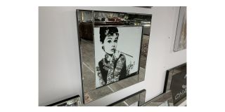 Female Scene Print With Mirrored Frame - Sold As Seen - Ex-display Showroom Product 49277