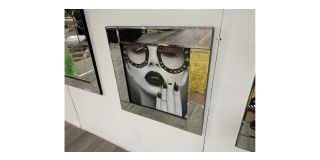 Female Black Glasses Scene Print With Mirrored Frame - Sold As Seen - Ex-display Showroom Product 49286