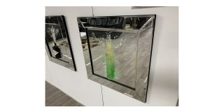 3D Green Ciroc Scene Print With Mirrored Frame - Sold As Seen - Ex-display Showroom Product 49290