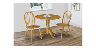 Dundee Table - Honey Lacquered Finish - Lacquered Rubberwood