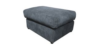 Dylan Footstool Grey Jumbo Cord