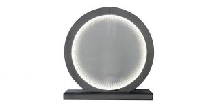 Medium Smoked Mirror Radley Round Table Lamp