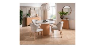 Pair Of Evie Dining Chairs Natural