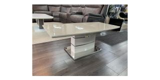 Milano Cappuccino Coffee Table With Chrome Base